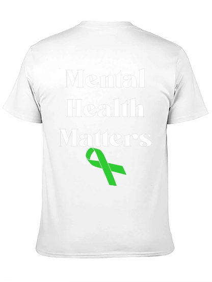 Mental Health Matters T-Shirt with Green Ribbon