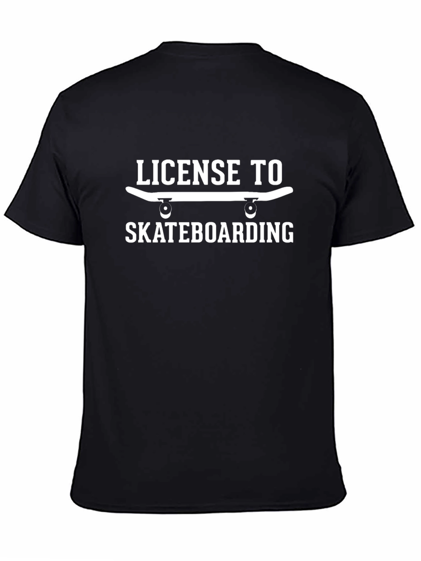 License to Skateboarding Graphic Tee - Black