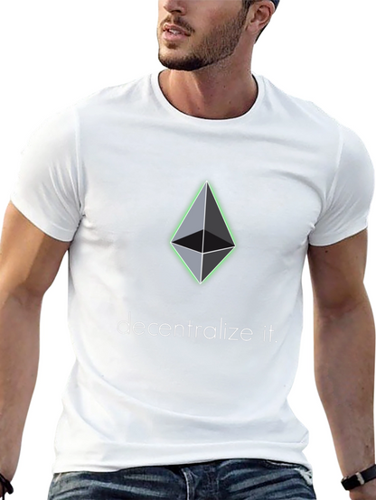 Ethereum Decentralize It Black T-Shirt