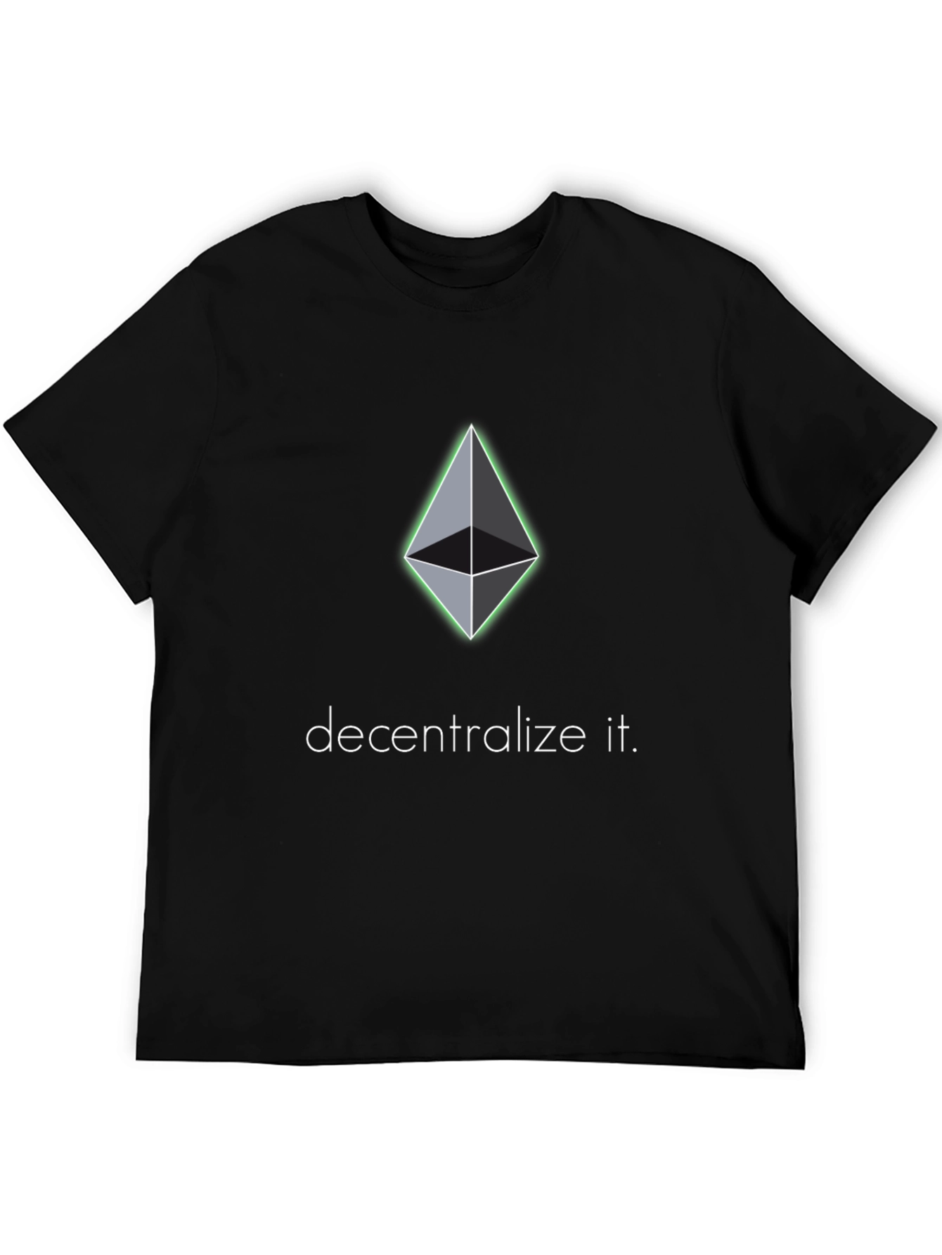 Ethereum Decentralize It Black T-Shirt