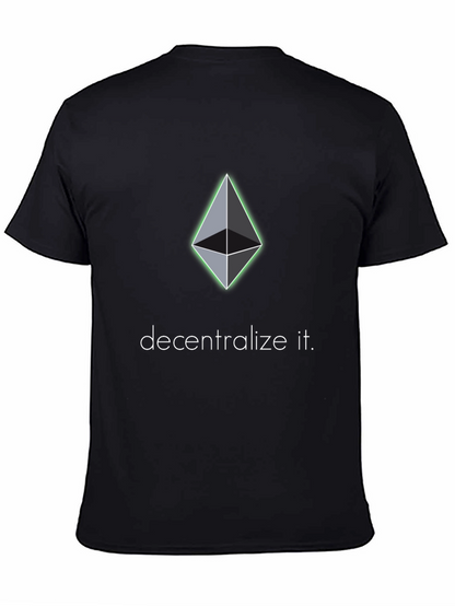 Ethereum Decentralize It Black T-Shirt