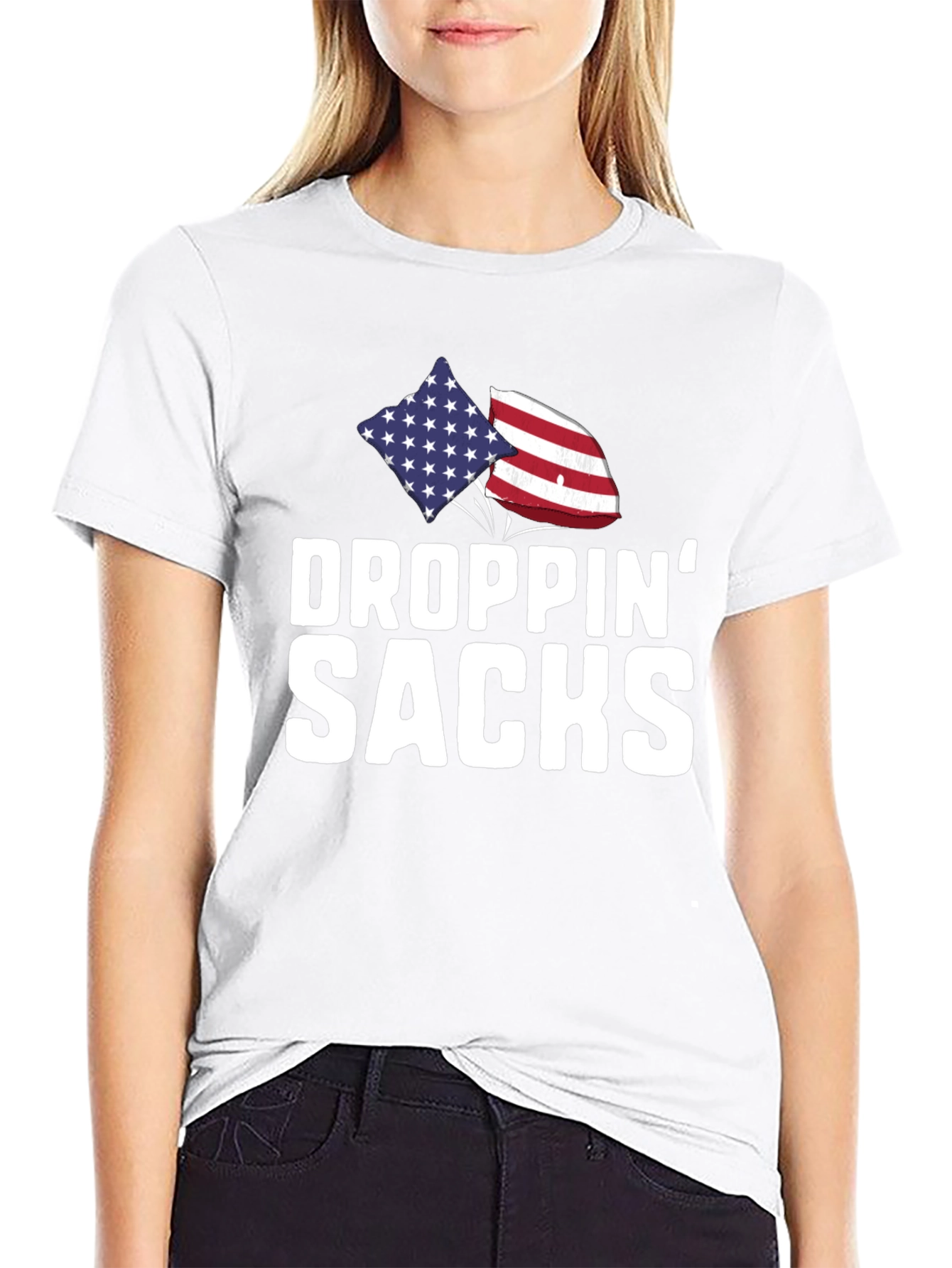 Droppin Sacks Patriotic T-Shirt