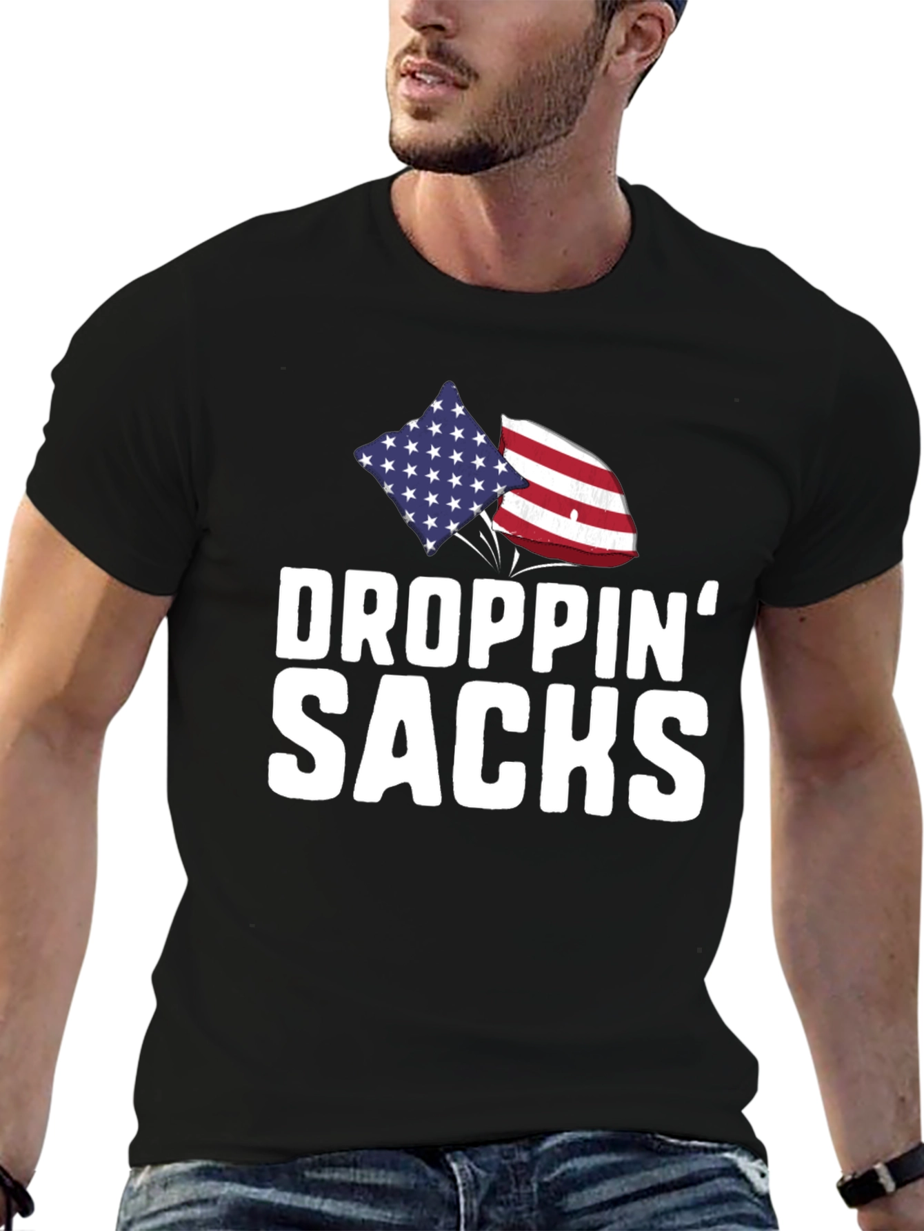 Droppin Sacks Patriotic T-Shirt