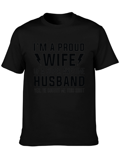 Proud Wife of Super Awesome Husband T-Shirt