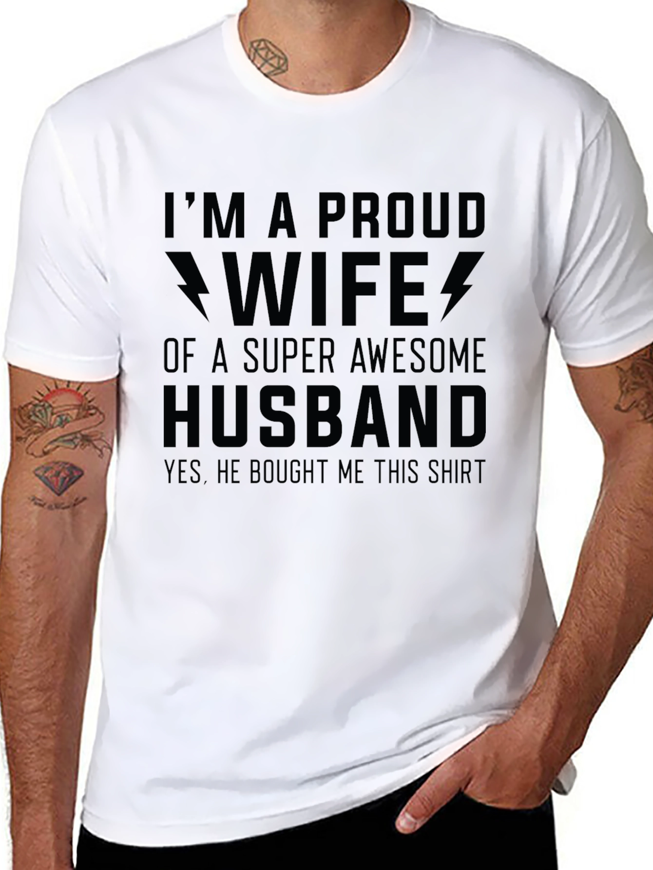 Proud Wife of Super Awesome Husband T-Shirt