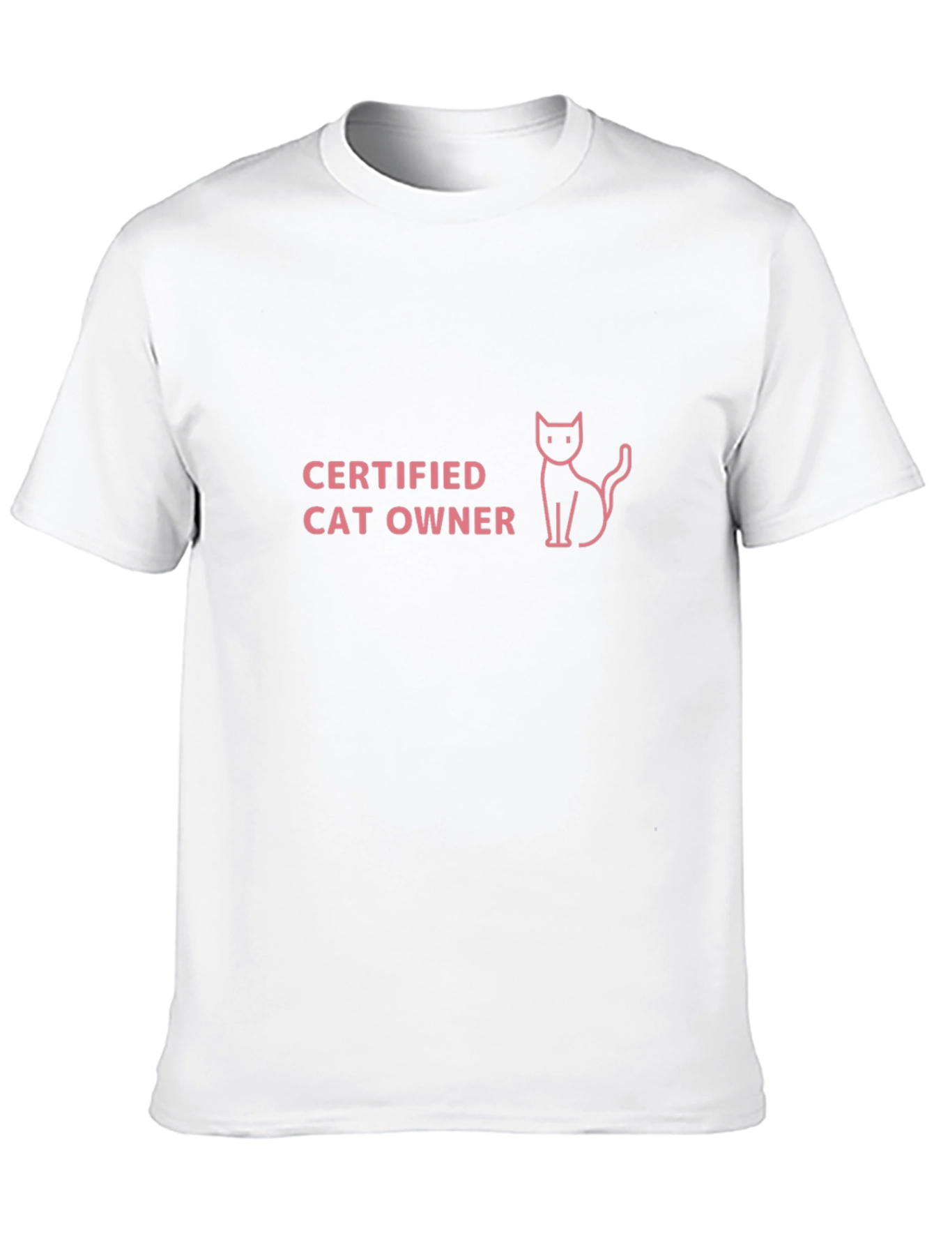 Certified Cat Owner Black T-Shirt