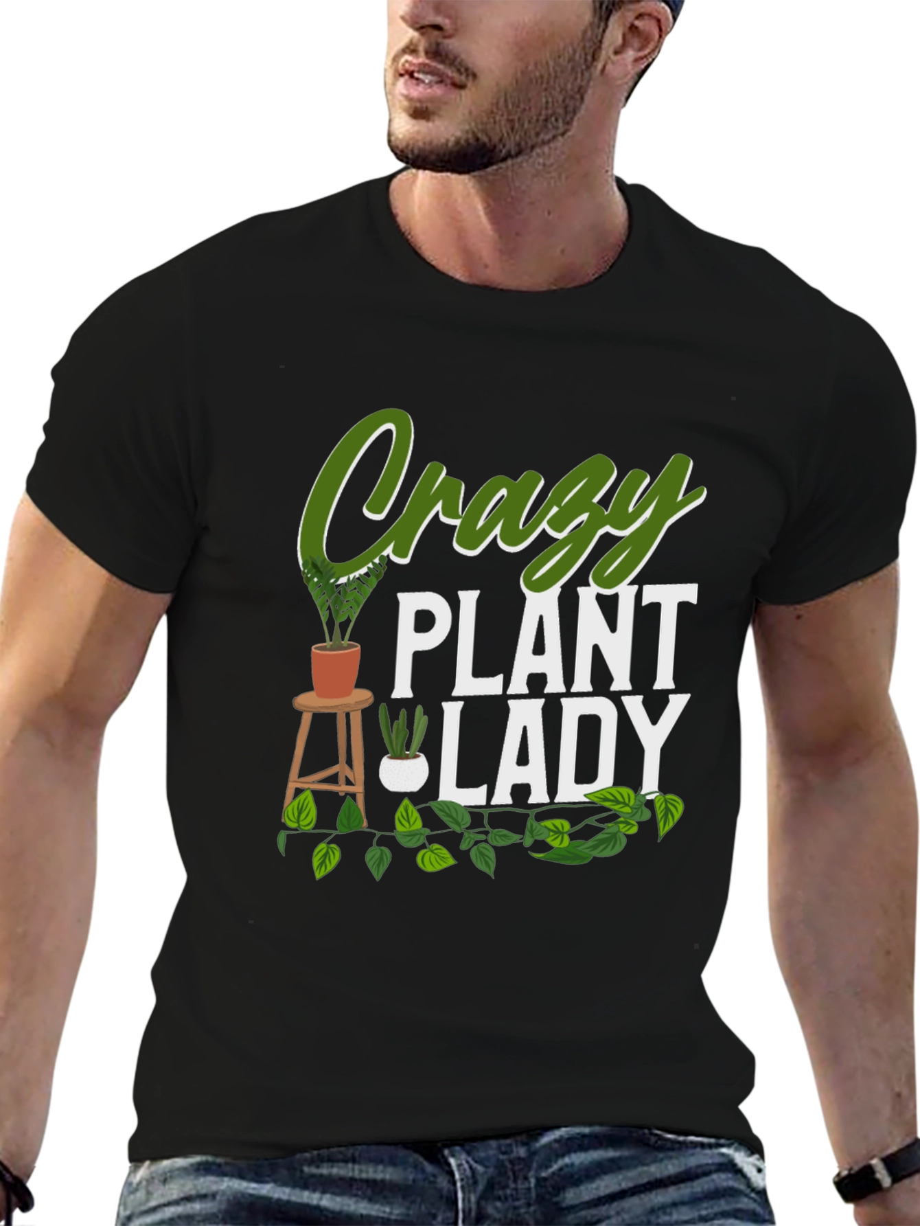 Crazy Plant Lady Graphic T-Shirt