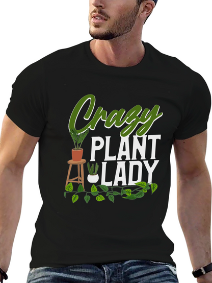 Crazy Plant Lady Graphic T-Shirt