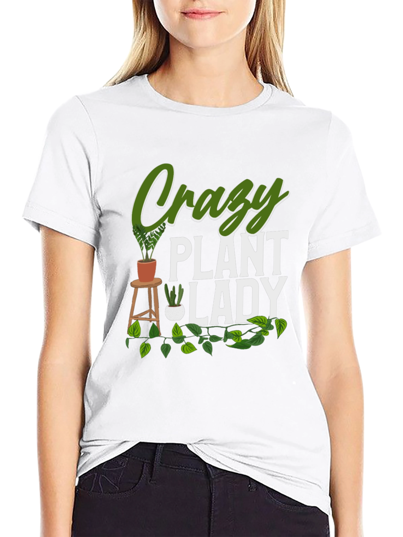 Crazy Plant Lady Graphic T-Shirt