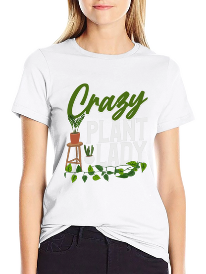 Crazy Plant Lady Graphic T-Shirt