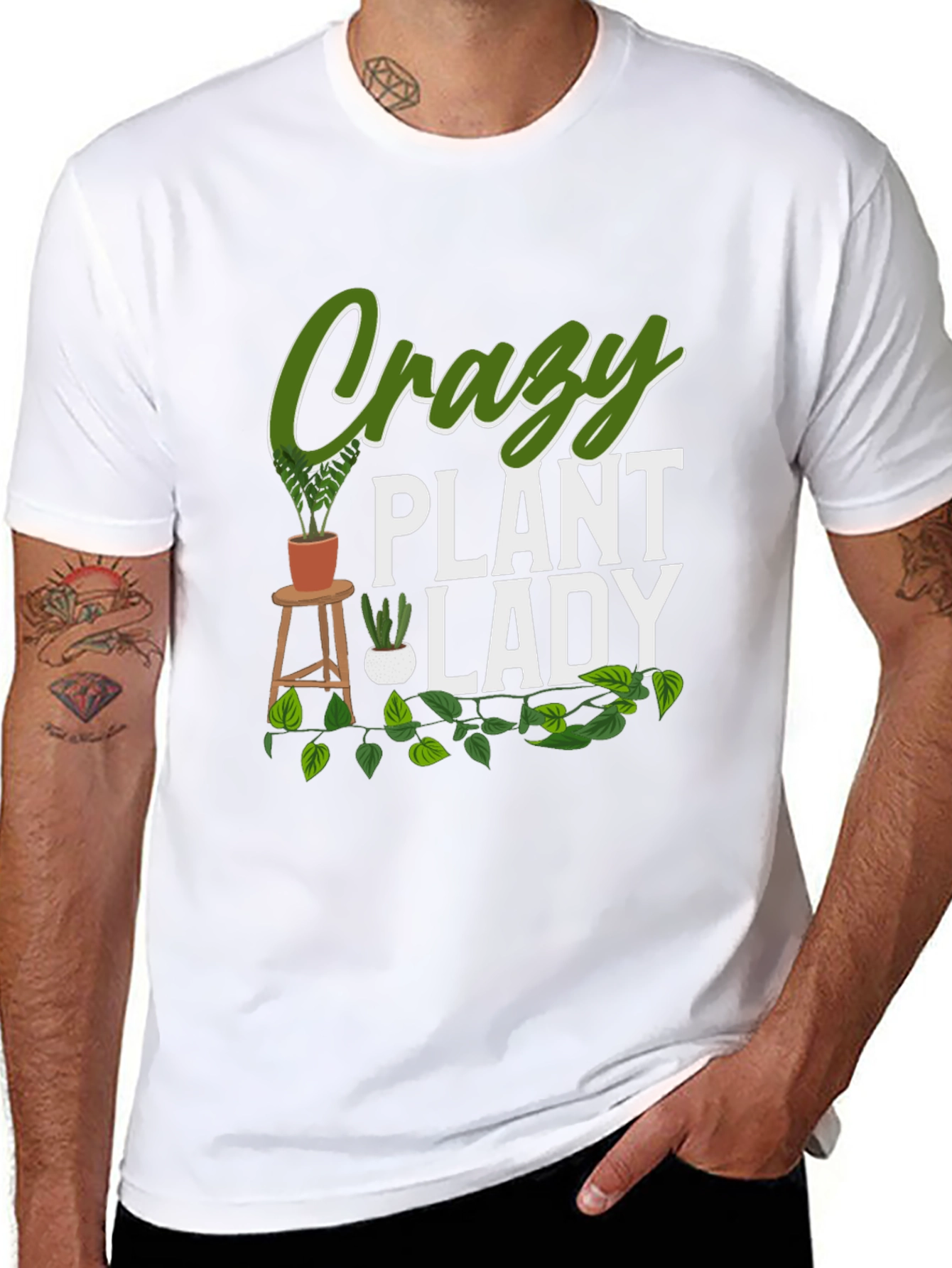 Crazy Plant Lady Graphic T-Shirt