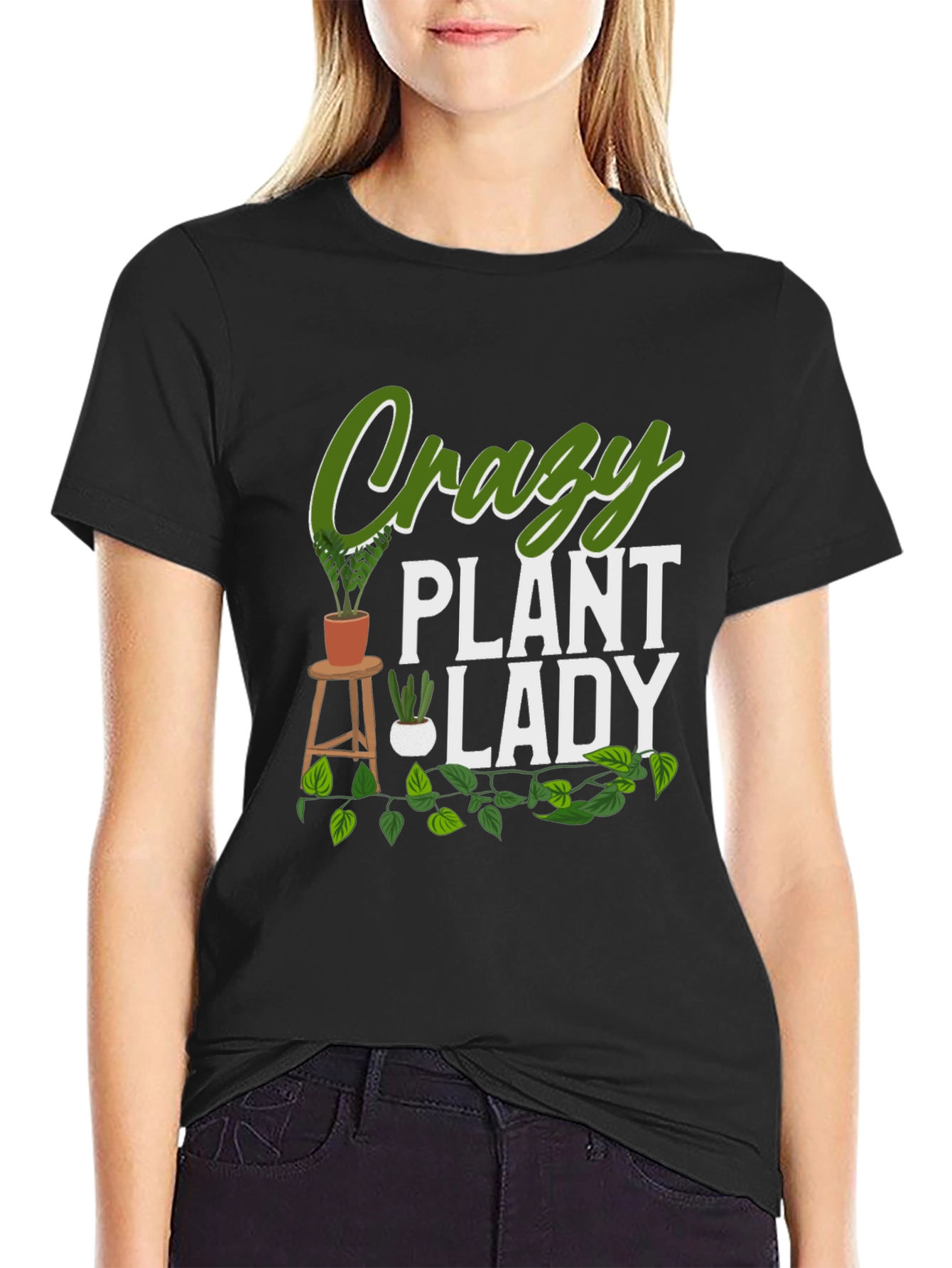 Crazy Plant Lady Graphic T-Shirt
