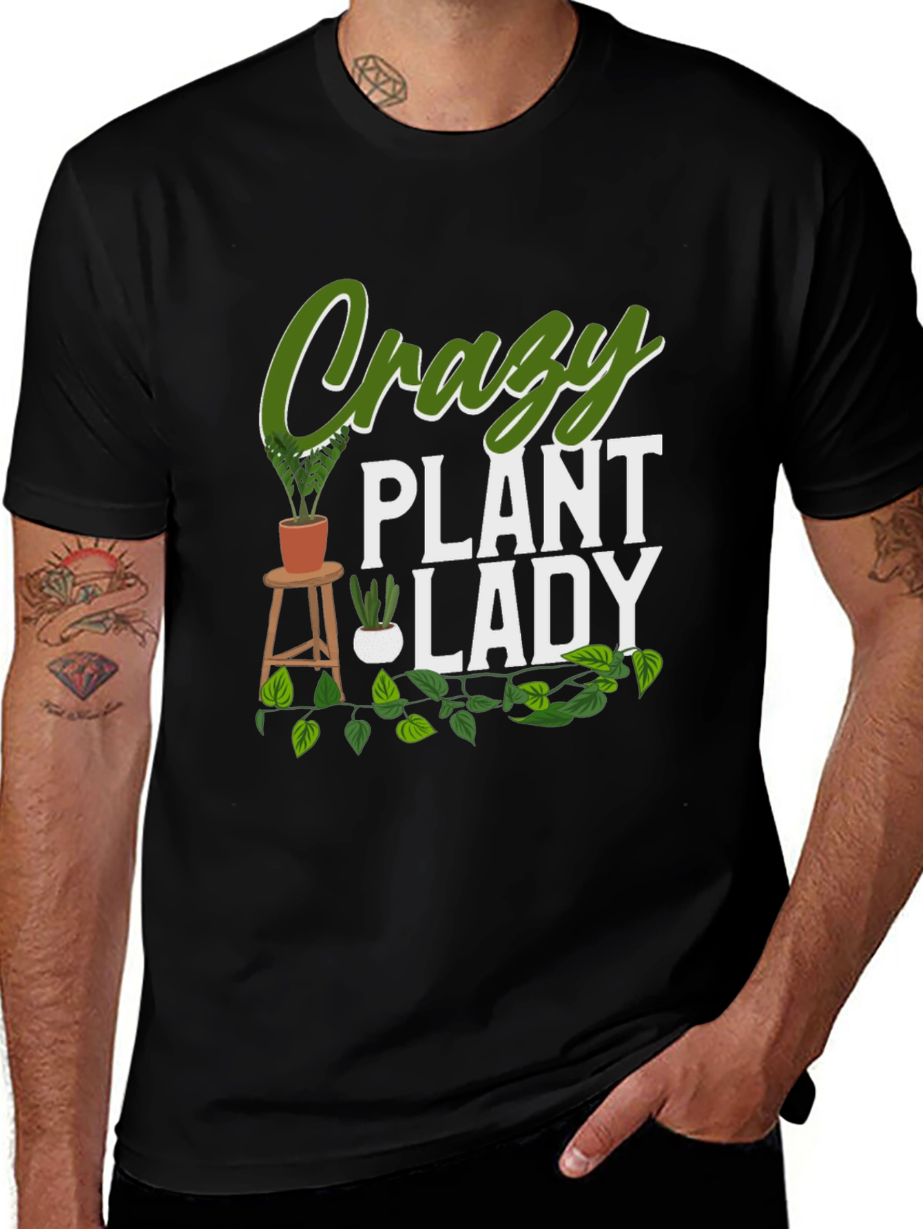 Crazy Plant Lady Graphic T-Shirt