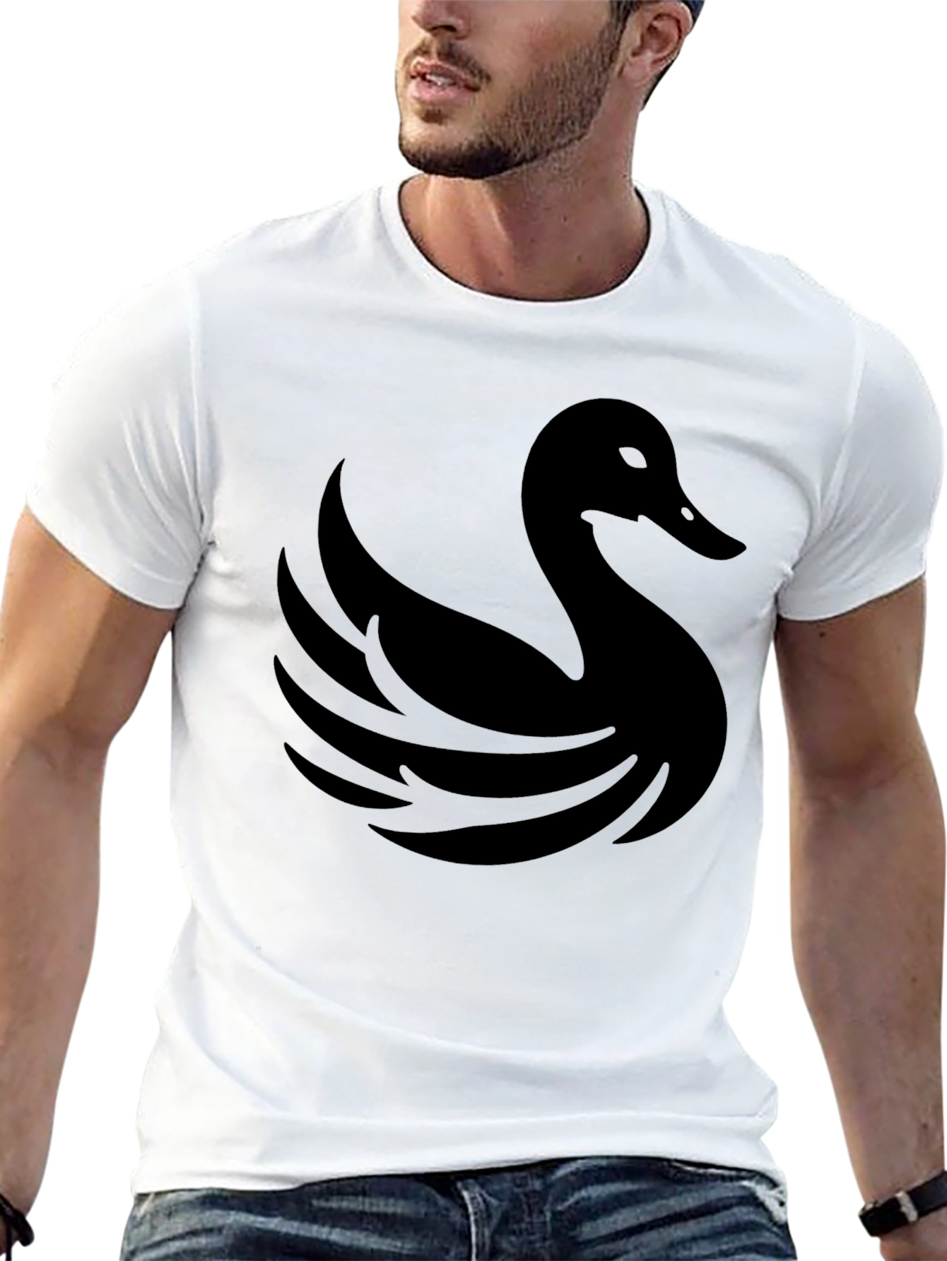 Black Swan Graphic Tee - Casual Style