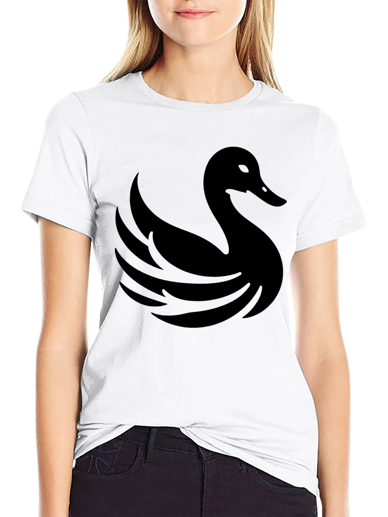 Black Swan Graphic Tee - Casual Style
