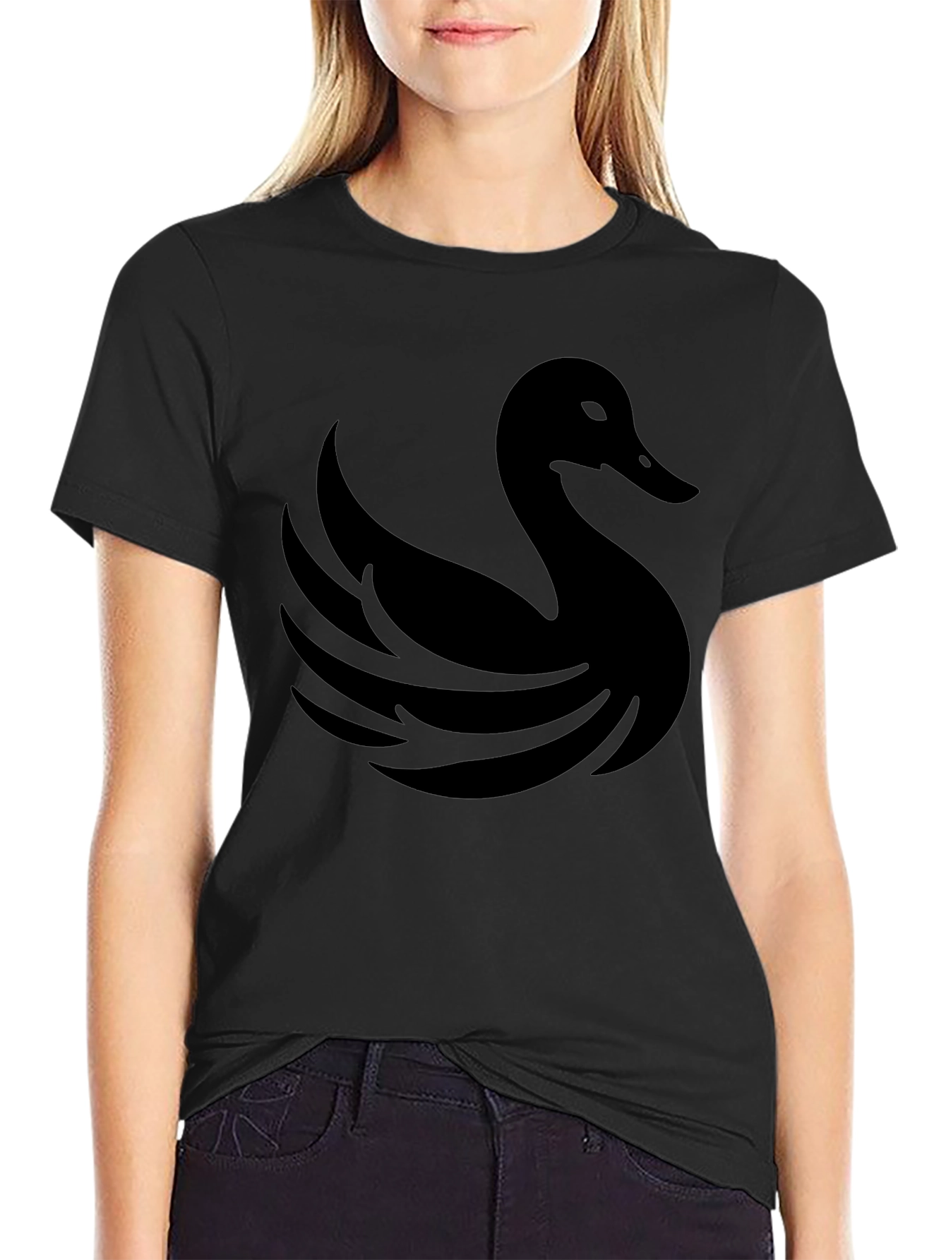 Black Swan Graphic Tee - Casual Style