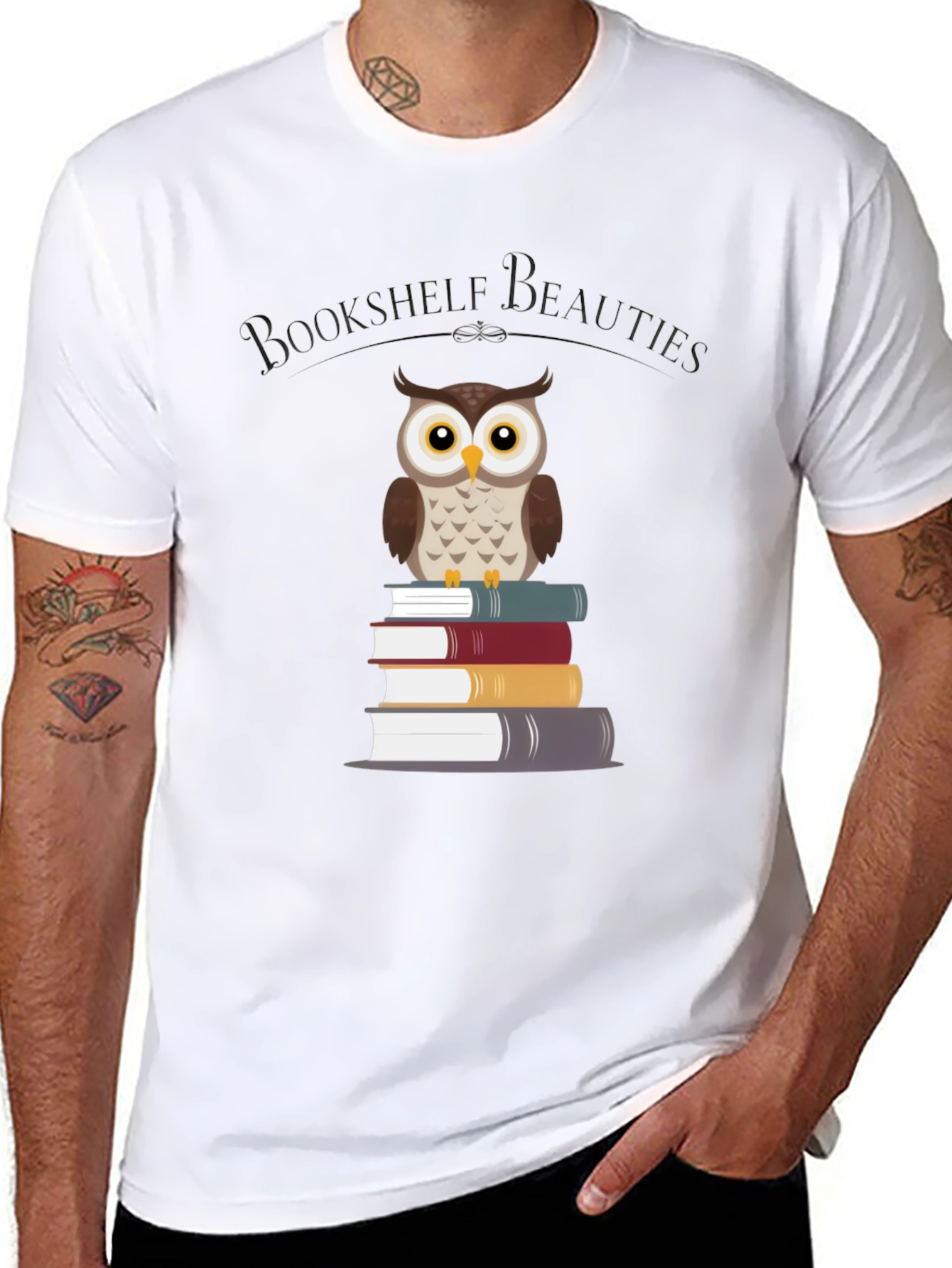 Bookshelf Beauties Owl T-Shirt