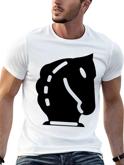 Black Knight Chess Piece Graphic Tee