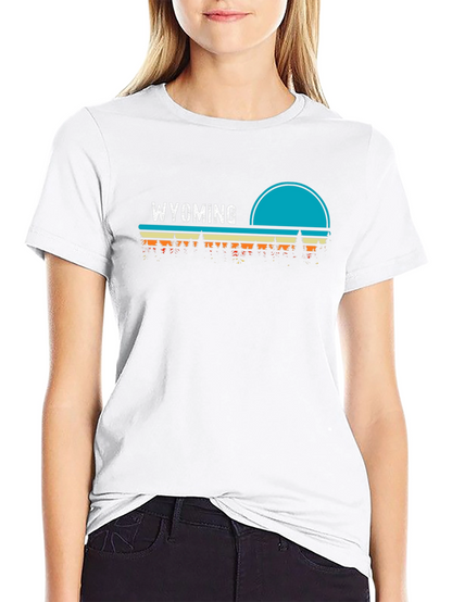 Wyoming Retro Style Graphic T-Shirt