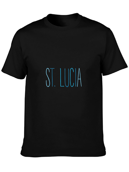 St. Lucia Black T-Shirt