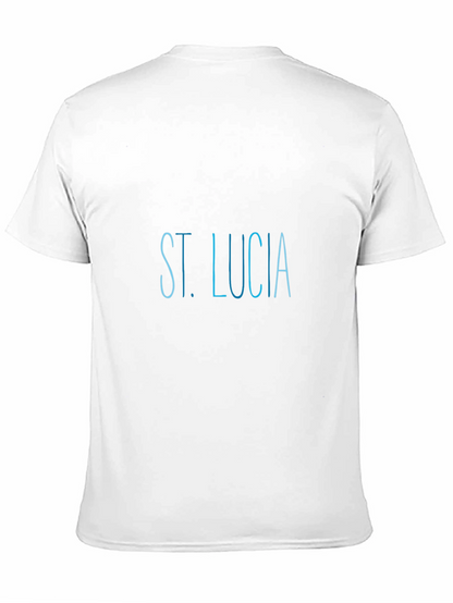 St. Lucia Black T-Shirt
