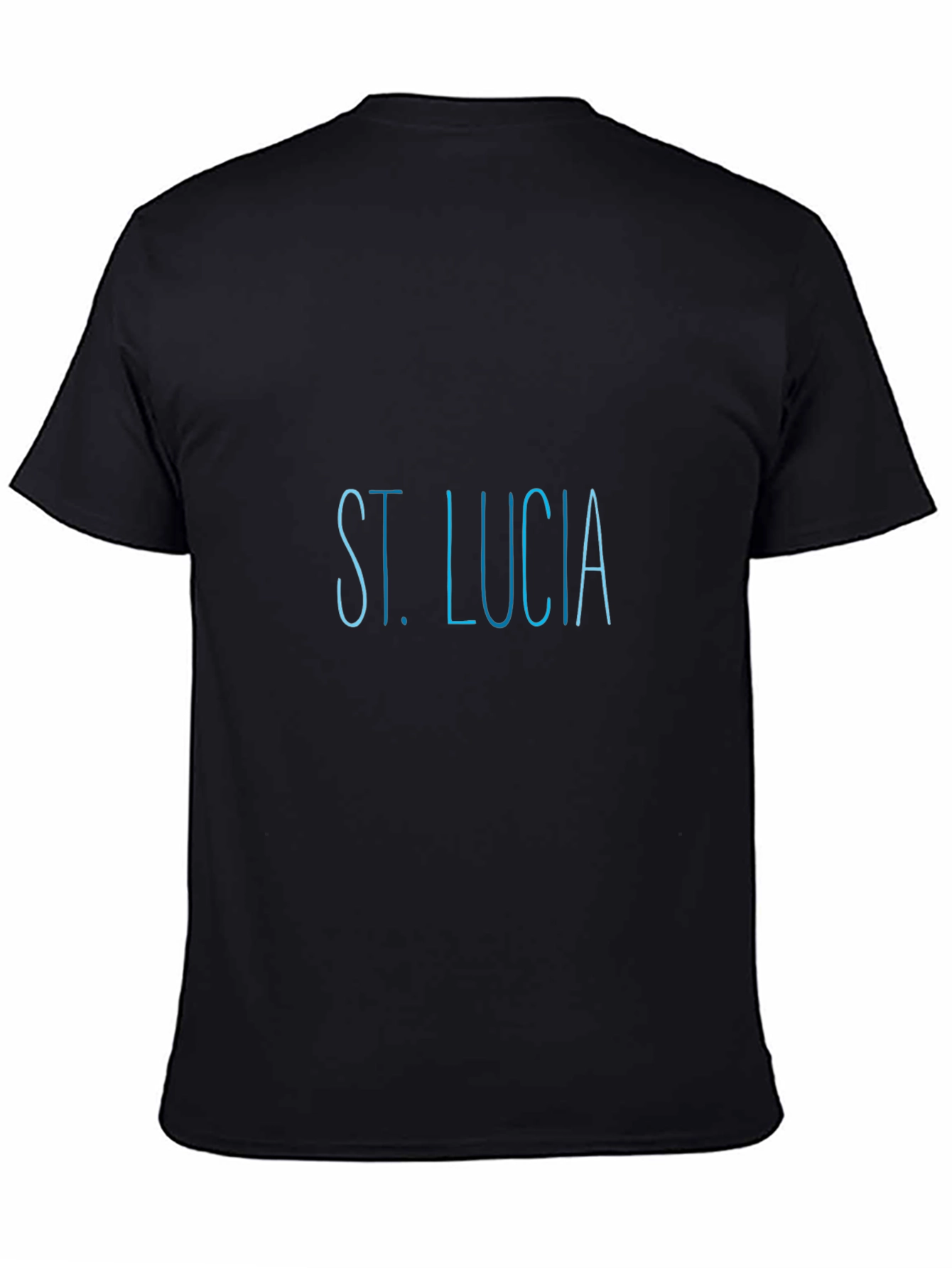 St. Lucia Black T-Shirt
