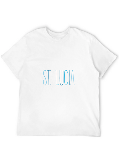 St. Lucia Black T-Shirt