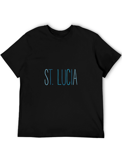 St. Lucia Black T-Shirt