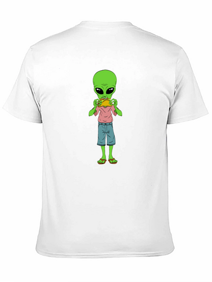 Alien Eating Taco Graphic T-Shirt