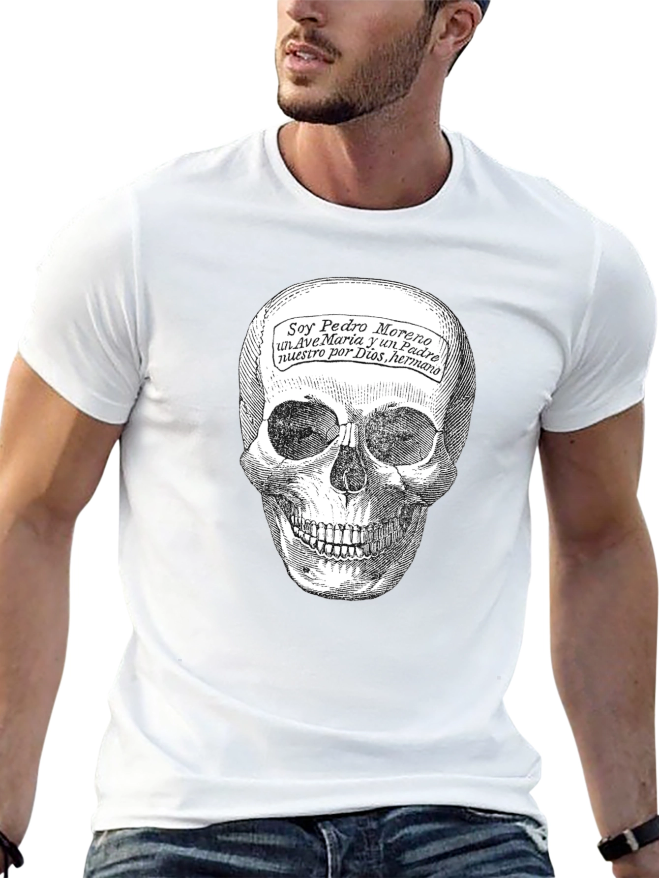 Skull Graphic Tee - Soy Pedro Moreno T-Shirt