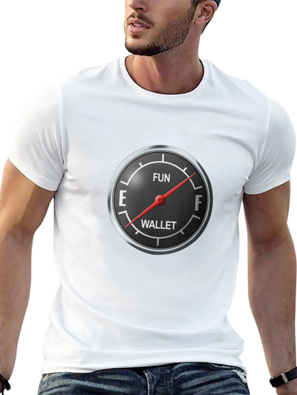 Fun Wallet Gauge Graphic Tee - Black