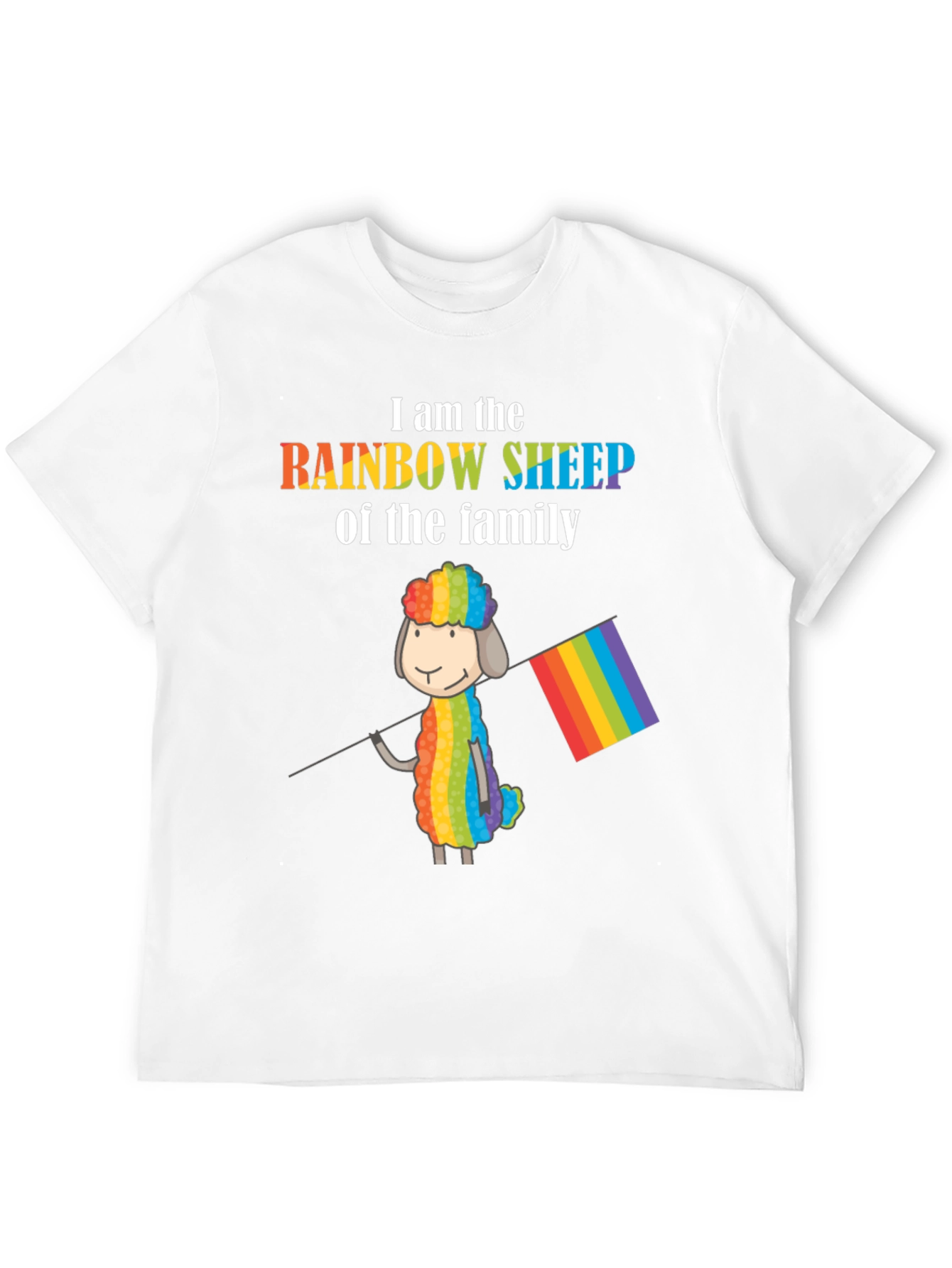 Rainbow Sheep LGBTQ Pride T-Shirt