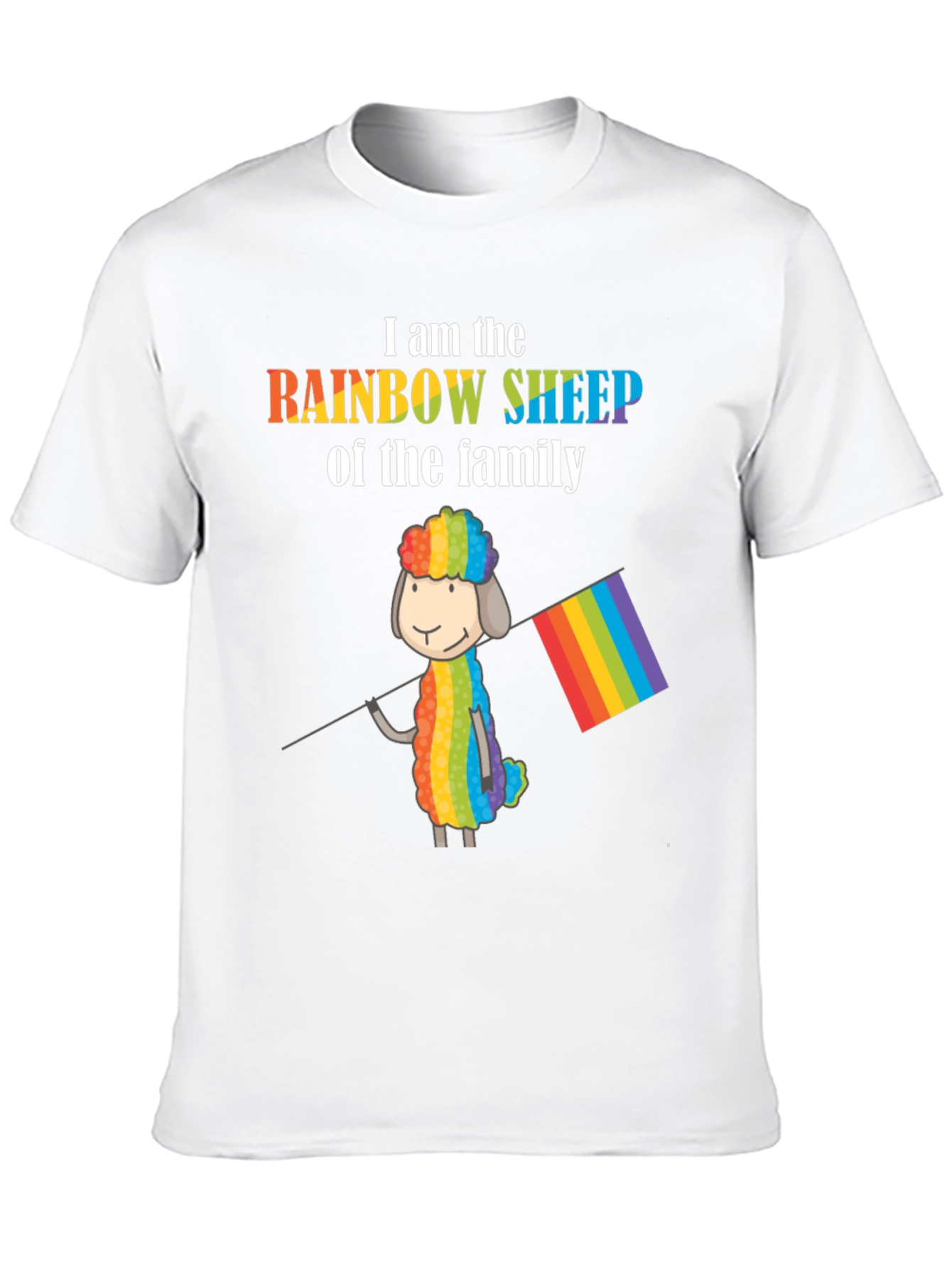 Rainbow Sheep LGBTQ Pride T-Shirt