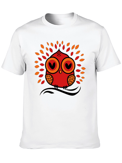 Owl Graphic Tee - Black Short Sleeve T-Shirt