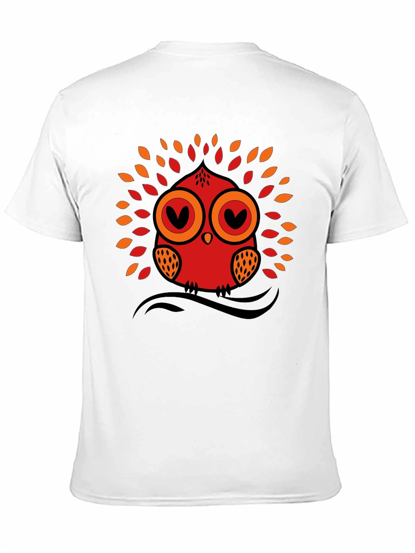 Owl Graphic Tee - Black Short Sleeve T-Shirt