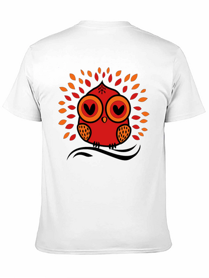 Owl Graphic Tee - Black Short Sleeve T-Shirt