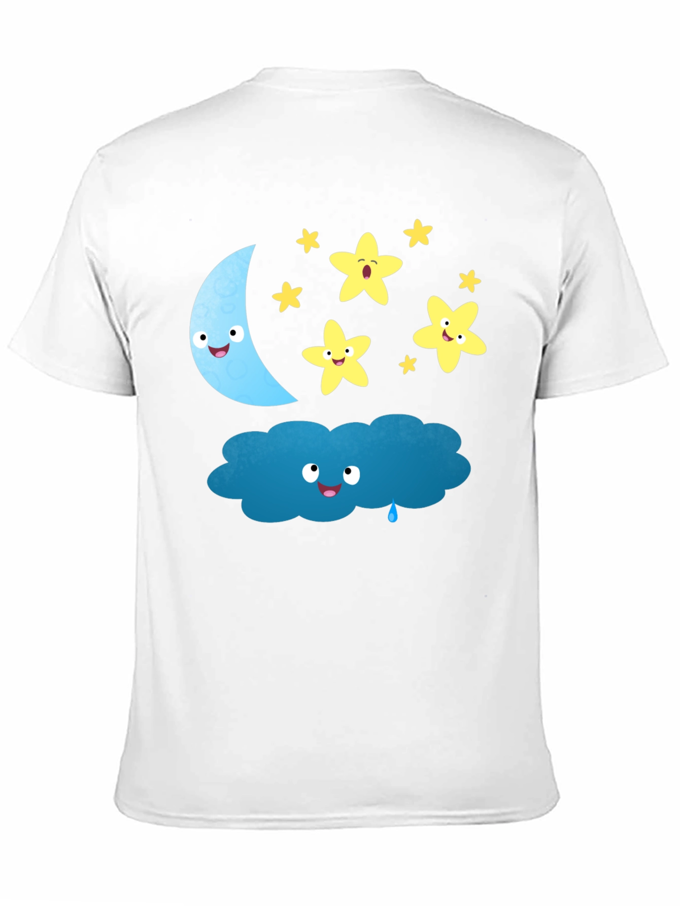 Cute Cartoon Night Sky T-Shirt