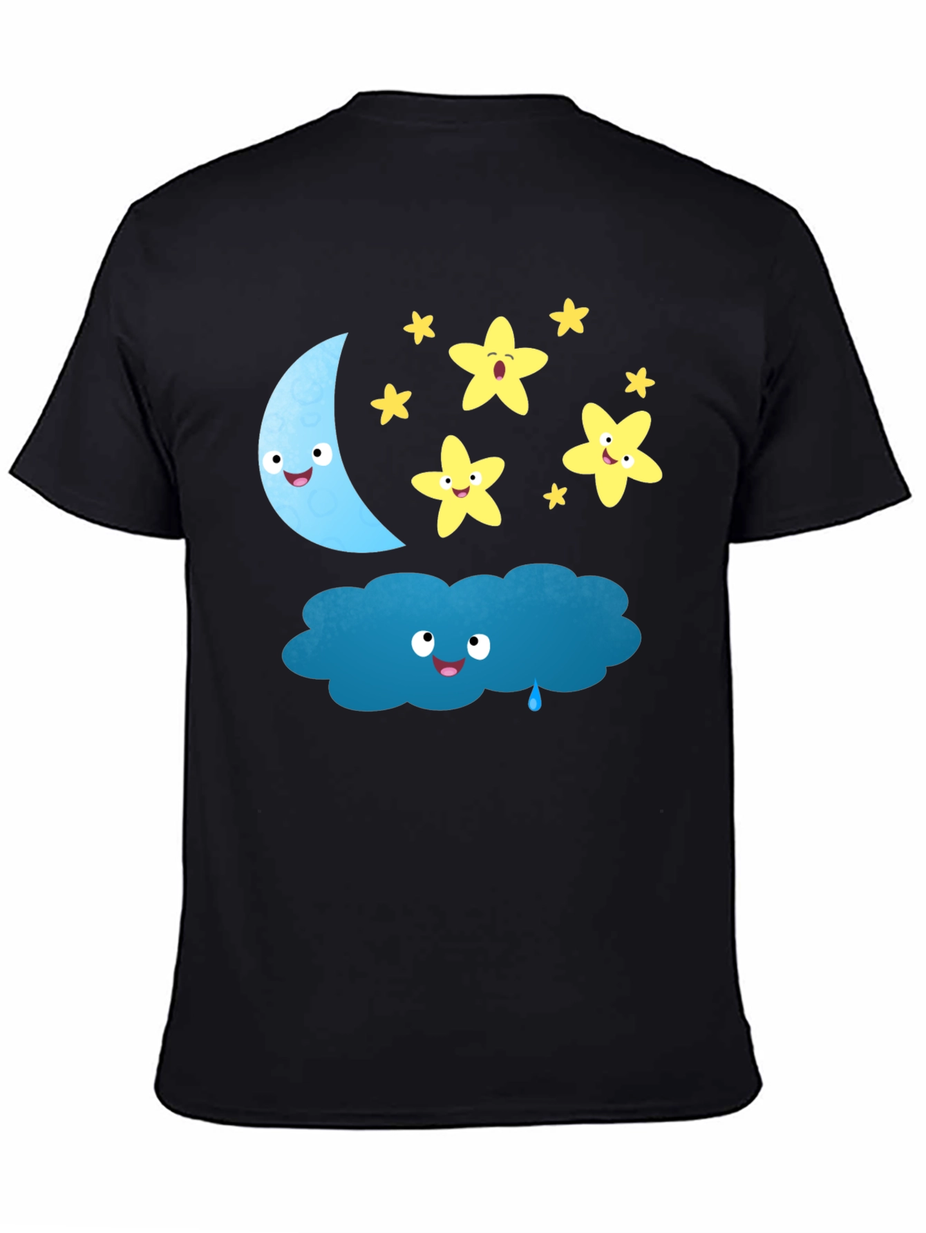 Cute Cartoon Night Sky T-Shirt