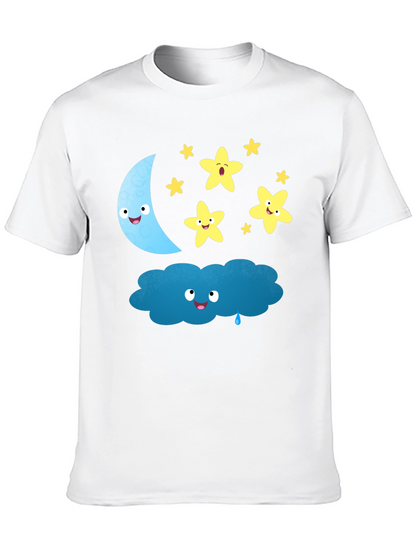 Cute Cartoon Night Sky T-Shirt