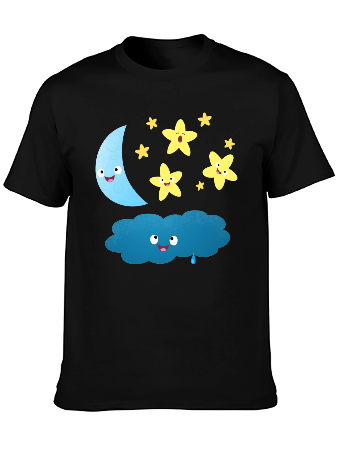 Cute Cartoon Night Sky T-Shirt