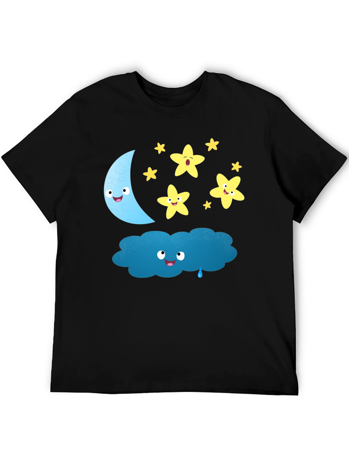 Cute Cartoon Night Sky T-Shirt