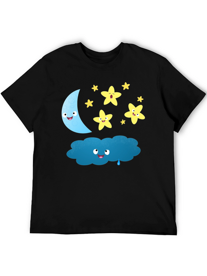 Cute Cartoon Night Sky T-Shirt