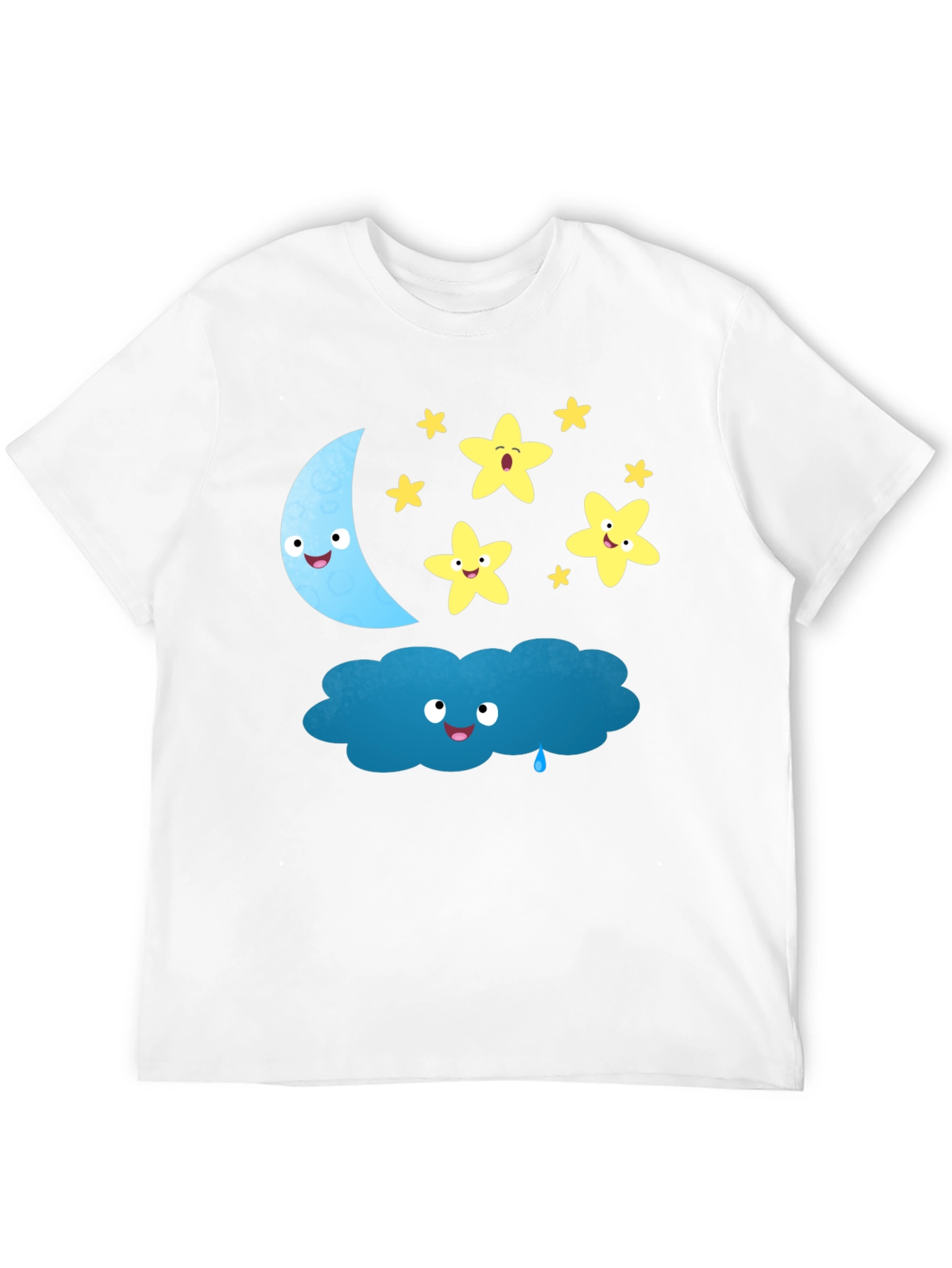Cute Cartoon Night Sky T-Shirt
