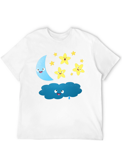 Cute Cartoon Night Sky T-Shirt