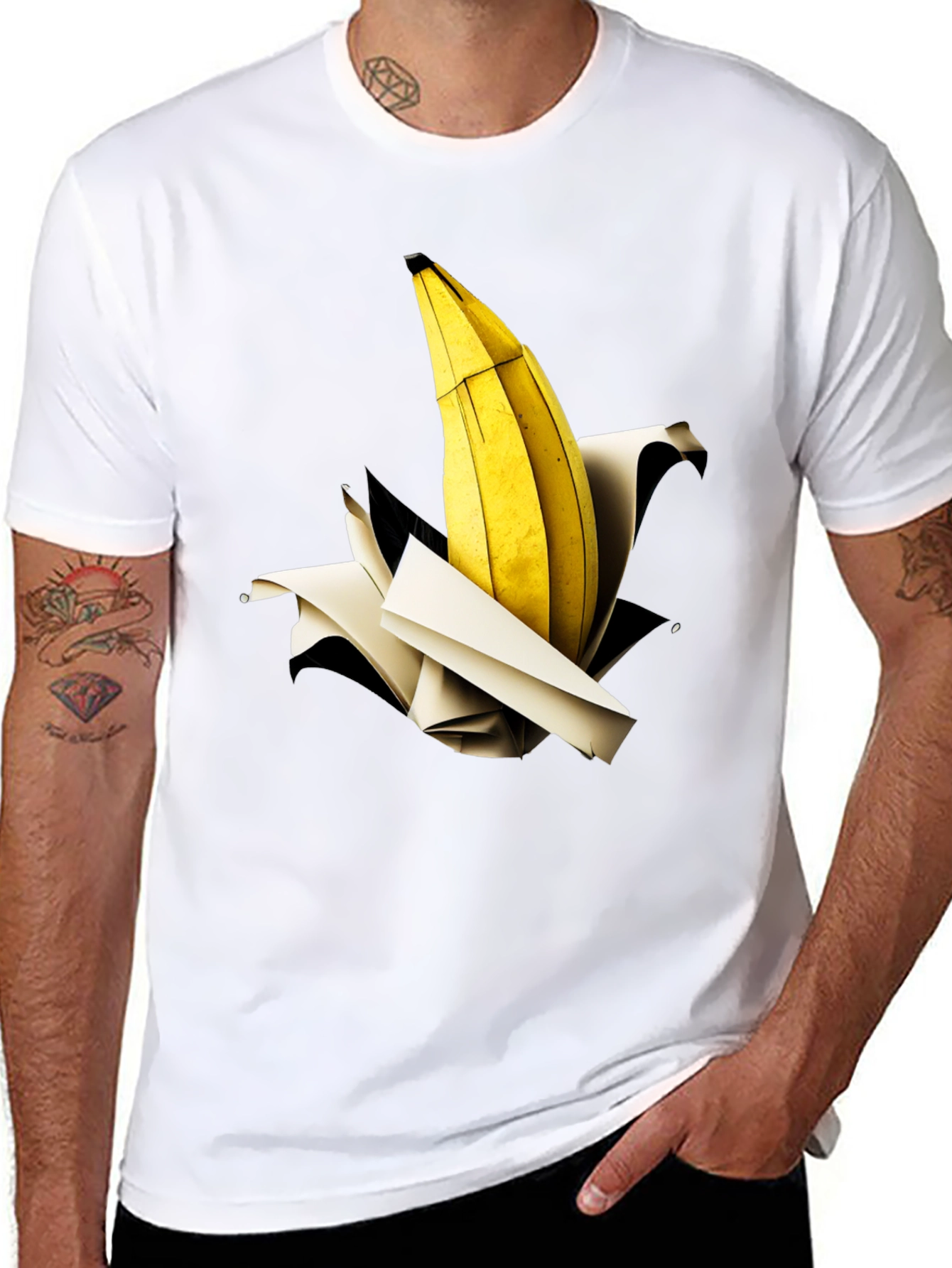 Banana Explosion Graphic Tee - Unique Print