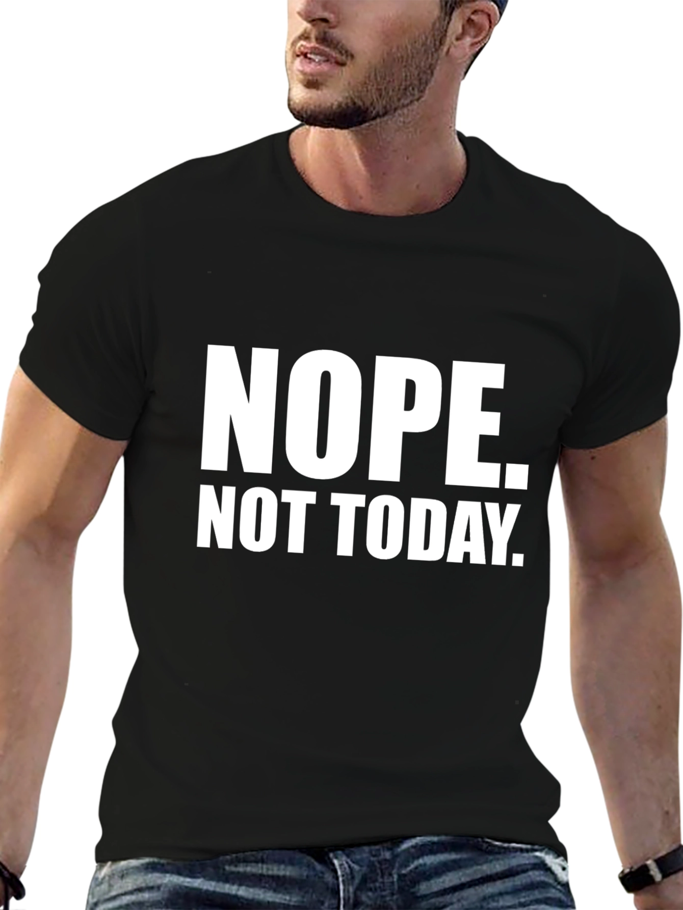 Nope Not Today Black Graphic Tee