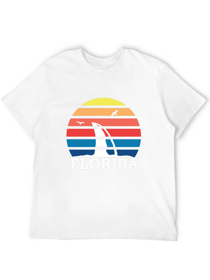 Florida Sailboat Sunset Graphic Tee - Black