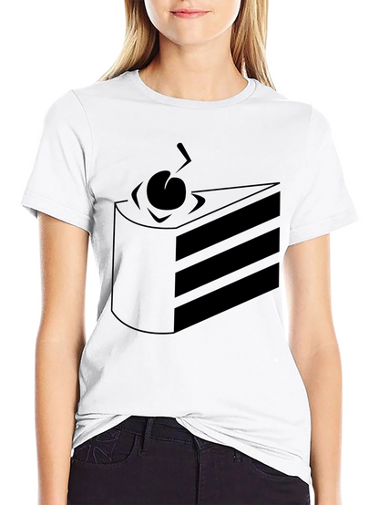 Cake Slice Graphic Tee - Black