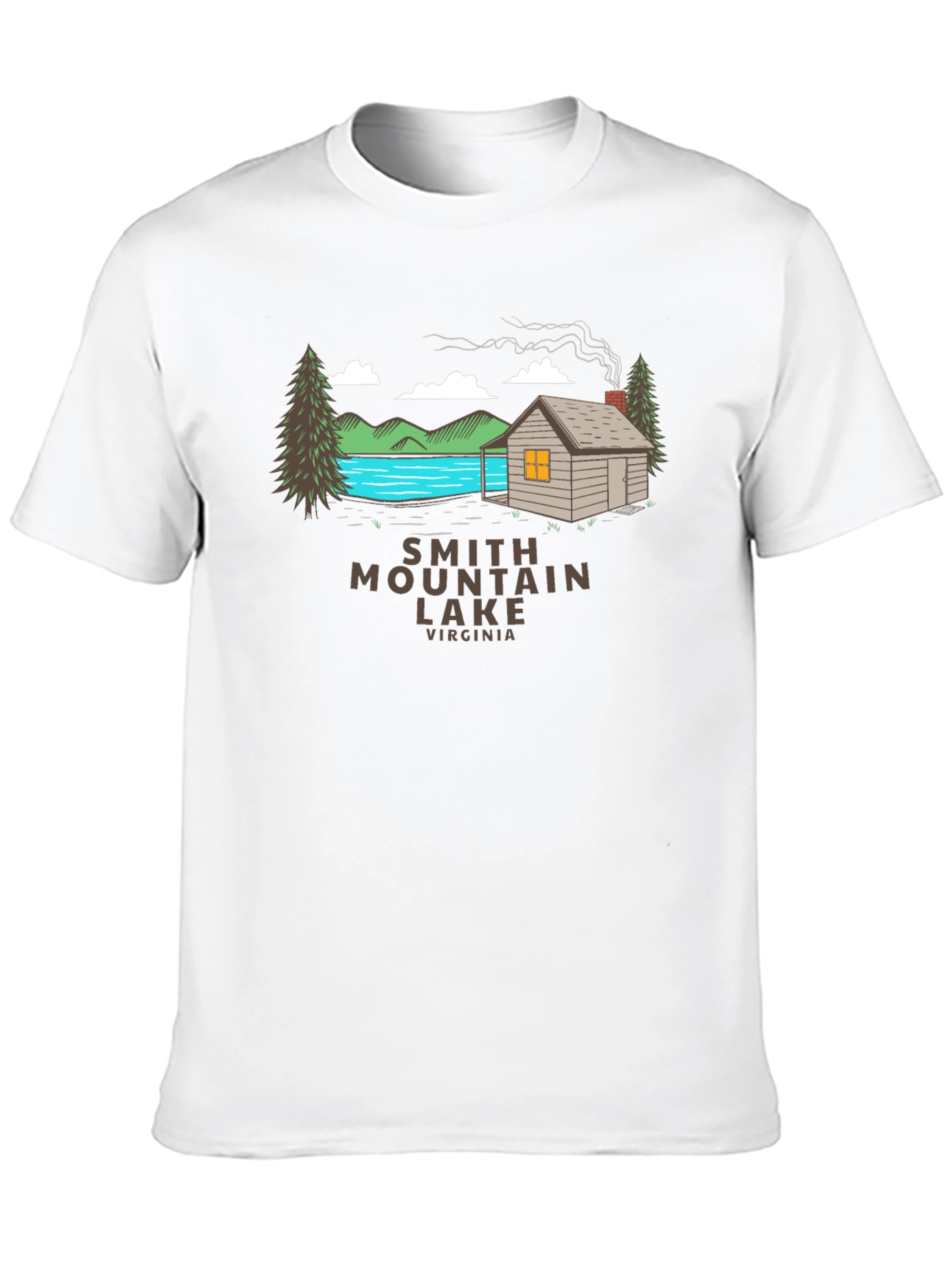 Smith Mountain Lake Virginia Cabin T-Shirt