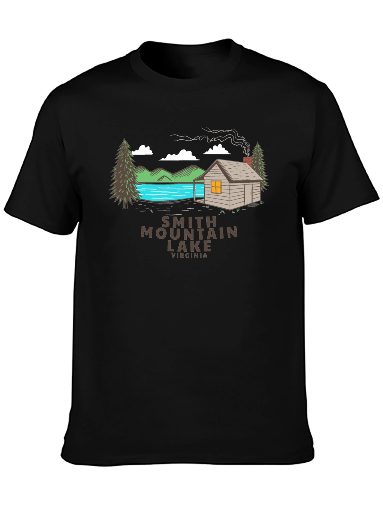 Smith Mountain Lake Virginia Cabin T-Shirt